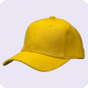 gorra de lona amarillo - costado