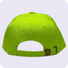 gorra de lona amarillo fluor - atras