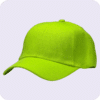 gorra de lona amarillo fluor - costado