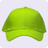 gorra de lona amarillo fluor - frente