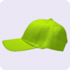 gorra de lona amarillo fluor - largo