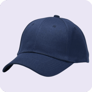 gorra de lona azul marino - costado