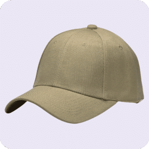 gorra de lona beige - costado