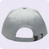 gorra de lona blanco - atras