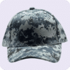 gorra de lona camuflado azul - frente