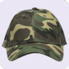 gorra de lona camuflado verde - frente