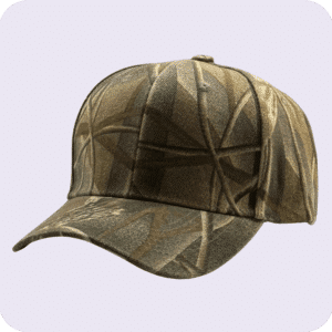 gorra de lona camuflaje bosque- costado
