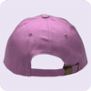 gorra de lona lila - atras