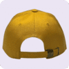 gorra de lona mostaza - atras