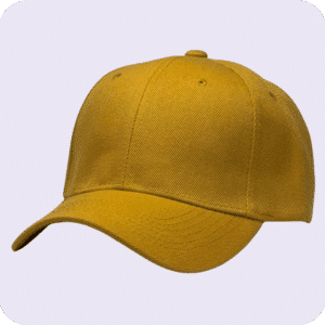 gorra de lona mostaza - costado