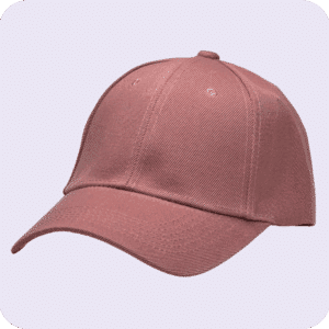gorra de lona palo rosa - costado