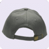 gorra de lona plomo - atras