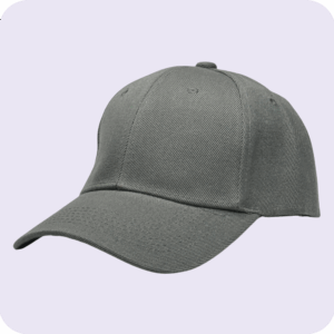 gorra de lona ploma - costado