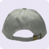 gorra de lona plomo plata - atras