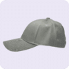 gorra de lona plomo plata - largo