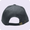 gorra de lona plomo rata - atras