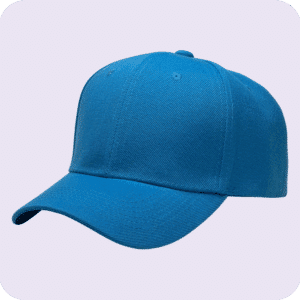 gorra de lona turqueza - costado