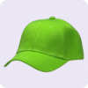 gorra de lona verde fluor - costado