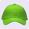 gorra de lona verde fluor - frente