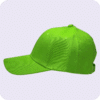 gorra de lona verde fluor - largo