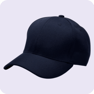 gorra drill azul -costado