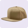 gorra plana beige - costado