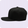 gorra plana negra - largo