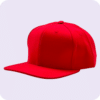 gorra plana roja - costado