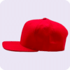 gorra plana roja - largo