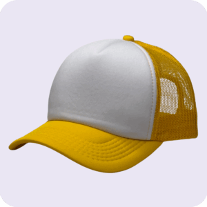 gorra trucker amarillo -costado