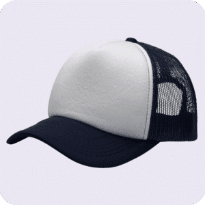 gorra trucker azul -costado