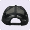 gorra trucker negra - atras