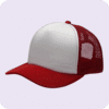 gorra trucker roja - costado
