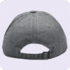 gorra vintage plomo - atras