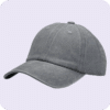 gorra vintage plomo -costado