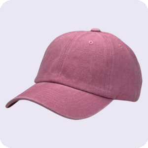 gorra vintage rosado -costado